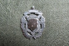 Silver Falkirk Canary Show Medal -- C19th -- W. Hendry -- Scottish / Bird / Fob