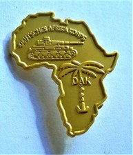 German Military Badge D-A-K  Tank Beautiful Repro Africa UK Seller
