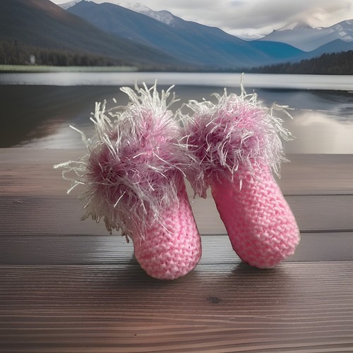 Hand knitted with love baby - knitted,