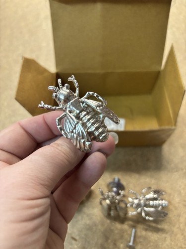 Silver bee metal drawer - silver,