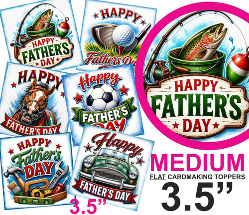 Father day card toppers - day,