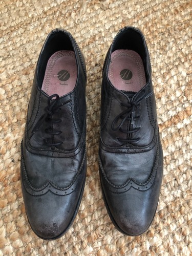 Hudson black brogues size - by,