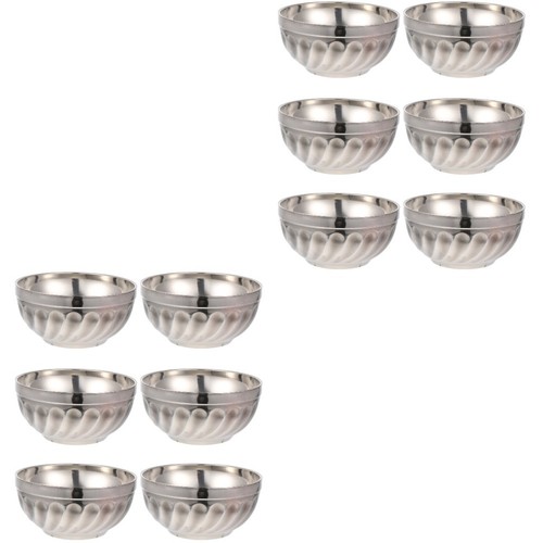 Reusable stainless steel bowls - stainless,