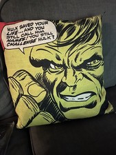 Vintage Large Incredible Hulk / IronMan Cushion Couch Marvel VGC