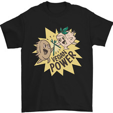 Vegan Power Funny Mens T-Shirt