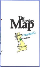 Vintage The Borders Scotland Illustrated Map 1970s-1980s