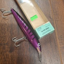 Vintage Rapala Magnum F-Mag 18 PM Purple Mackerel Ireland Fishing Lure