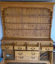 Vintage Solid Pine Welsh Dresser Lovely Old Furniture