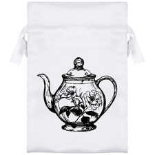 'Floral Teapot' Satin