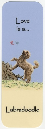 Labradoodle dog bookmark same - labradoodle,