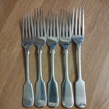 5 Vintage Silver Plated Old