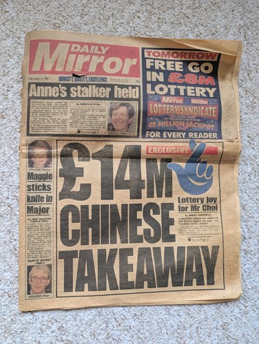 Daily mirror newspaper 12 - -,
