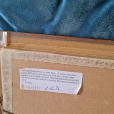 Pair Of Trisha Hardwick Signed Decoupage Pictures