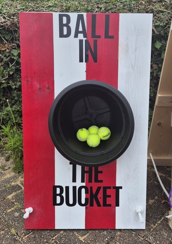 Ball bucket game fete - game,