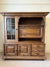 Beautiful Large Antique Wooden Dresser - With drawers, glass door and cupboards