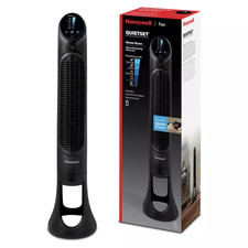 Honeywell HYF260 Quietset 32" Inch Oscillating Tower Fan, 5 Speeds - Black
