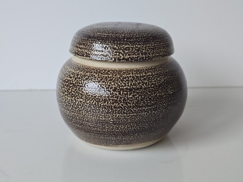 Studio pottery brown - pottery, salt