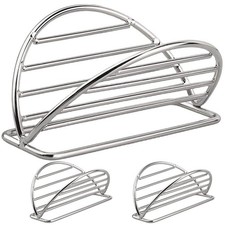 3 Pieces Taco Holder Stand Stainless Steel Taco Rack Tray Taco Tray for3244