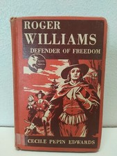 Roger Williams Defender of Freedom Library Cover Vintage 1957 HC