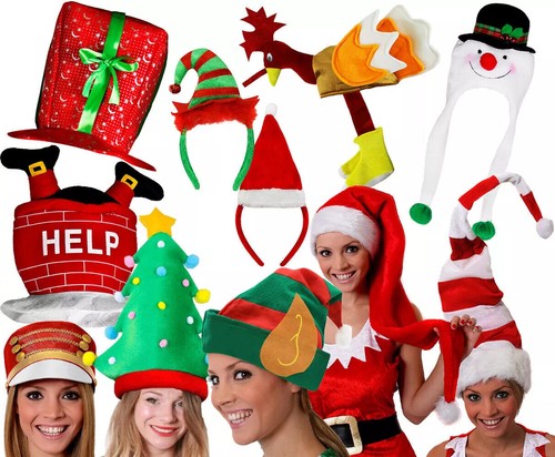 Adults christmas hats presents - adults,