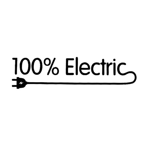100 electric vinyl - electric, decal