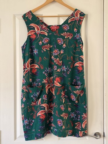 Bright green floral linen - floral,