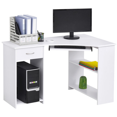 Shaped corner computer desk - l,