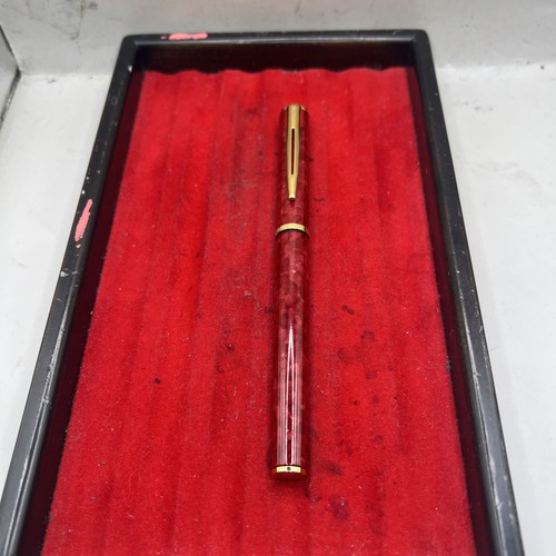 Waterman red lacquer ballpoint - red,