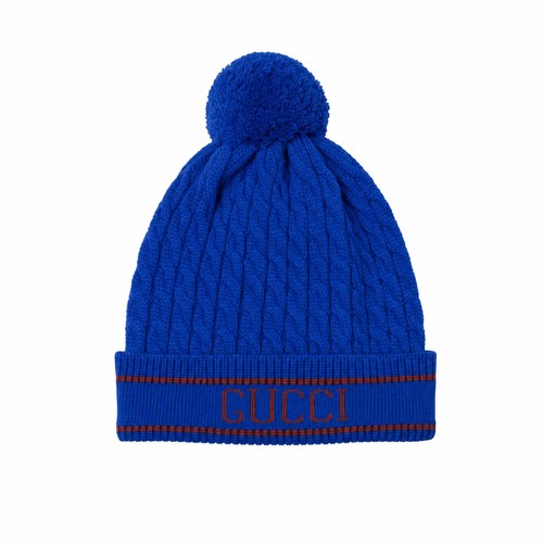 Gucci blue wool cable knit - wool,