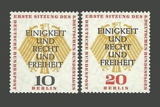 Germany Berlin Stamps 1957