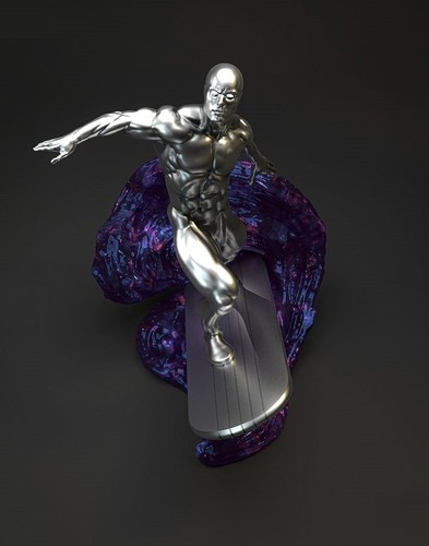 Silver surfer soaring resin - silver,