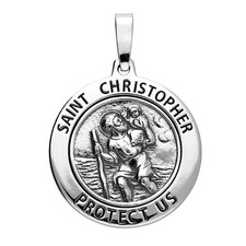 Mens St Christopher Pendant
