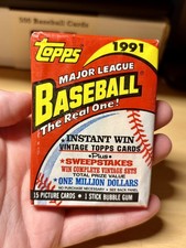 1991 TOPPS BASEBALL SEALED WAX