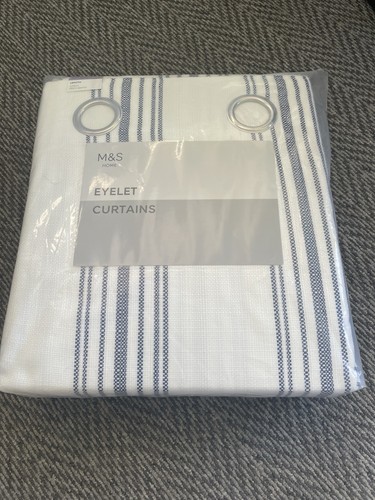 Eyelet curtains blue mix - m&s,