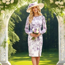 PHASE EIGHT SIZE 8 WHITE LILAC