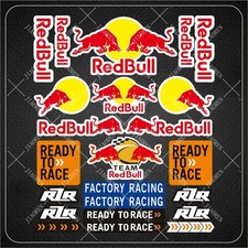 Motorcycle Motocross Waterproof Decals For KTM Duke Adv READY TO RACE REDBULL