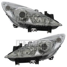 Peugeot 307 Headlights Hatchback 2005-2008 Halogen Headlamps 1 Pair Left Right