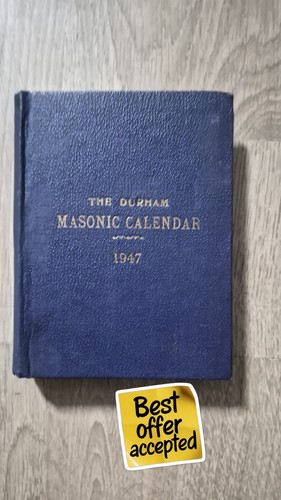 1947 durham masonic calendar - durham,