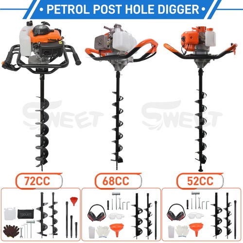 72cc petrol post - petrol, hole