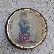 McVitie Price Antique Small Round Digestive Biscuit Tin Sample Advertising