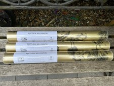 MATTHEW WILLIAMSON WALLPAPER ZANSKAR - GOLD & BLACK - 3 ROLLS - NEW AND SEALED 
