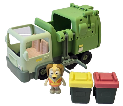 Bluey garbage truck toy - garbage, moose