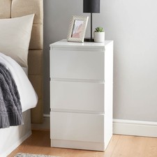 3 Drawer High Gloss Chest of