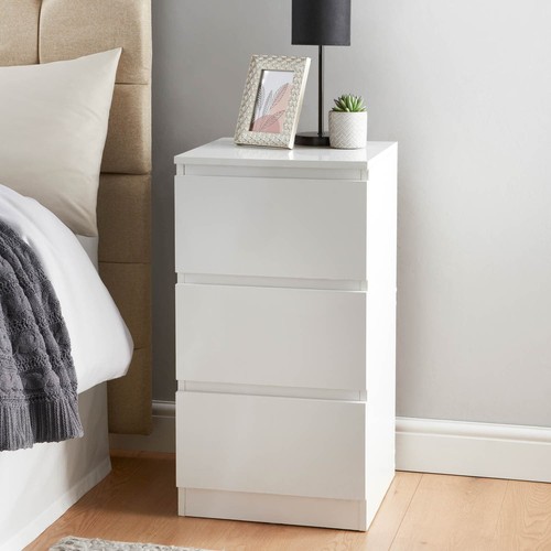 Drawer high gloss chest of - 3,