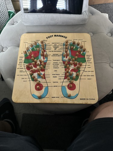 Wooden foot reflexology - foot,
