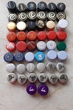 50 Used Metal Wine Spirit Mixer Bottle Screw Tops forArts, crafts etc
