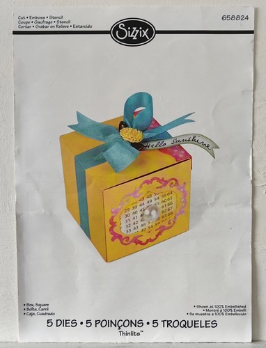Sizzix dies square box - dies,