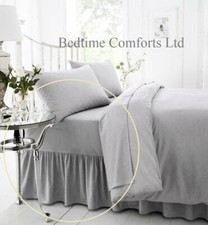 3/4 SMALL DOUBLE 4' x 6'3 (Frilled) FITTED VALANCE SHEET Over Mattress 48" x 75"