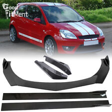 Front Bumper Lip + Side Skirts + Rear Spats For Ford Fiesta ST MK5 MK6 MK7 MK7.5