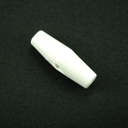 32mm buttons white - x, duffle